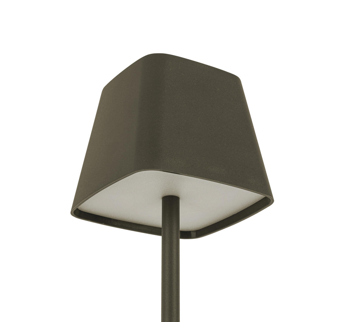 AKKU-TISCHLEUCHTE - Grau, Design, Kunststoff/Metall (10/38cm) - Novel