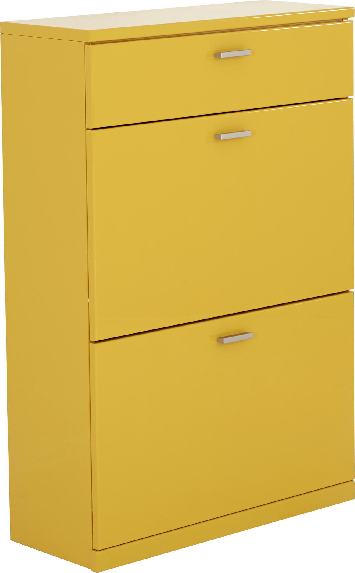 BOTNÍK, žlutá, 75/112,7/29,5 cm - žlutá/barvy nerez oceli, Design, kov/kompozitní dřevo (75/112,7/29,5cm) - Invivus