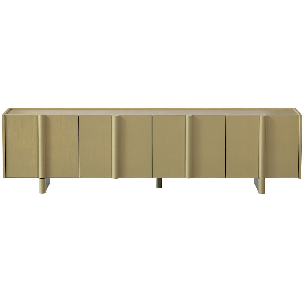 LOWBOARD 200/53/46 cm  - Grün, Design, Holz (200/53/46cm) - Livetastic