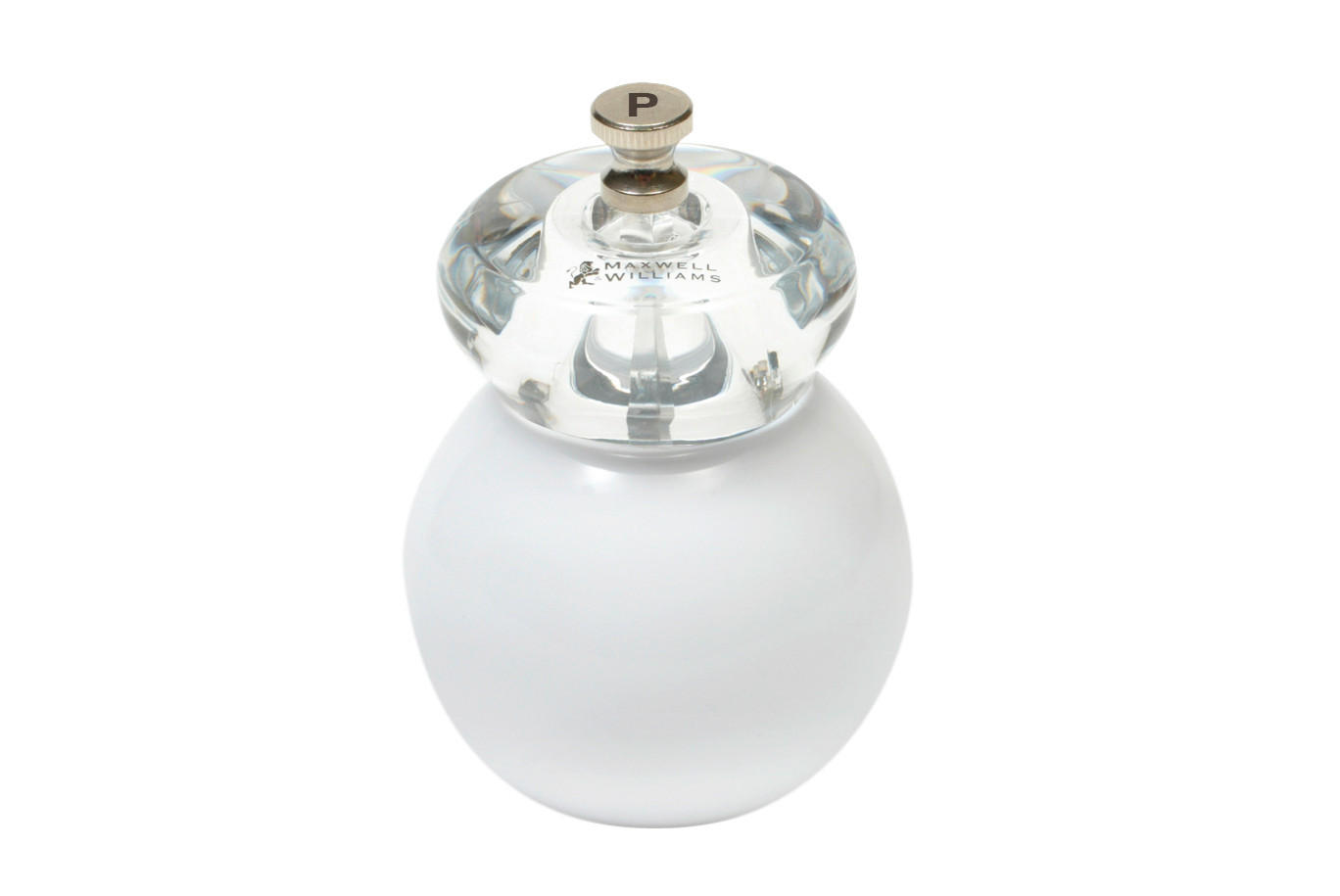 MLÝNEK NA PEPŘ - vysoce lesklá bílá, Basics, kov/plast (8,5/11/8cm) - Maxwell & Williams