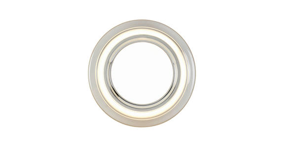 LED-DECKENLEUCHTE 35/6 cm   - Chromfarben/Transparent, Design, Kunststoff/Metall (35/6cm) - Novel