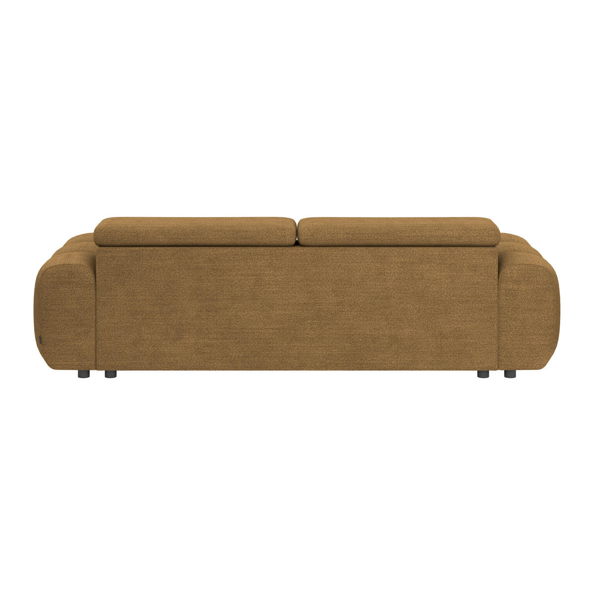 BIGSOFA Webstoff Braun  - Schwarz/Braun, Design, Kunststoff/Textil (248/77-97/108cm) - Welnova