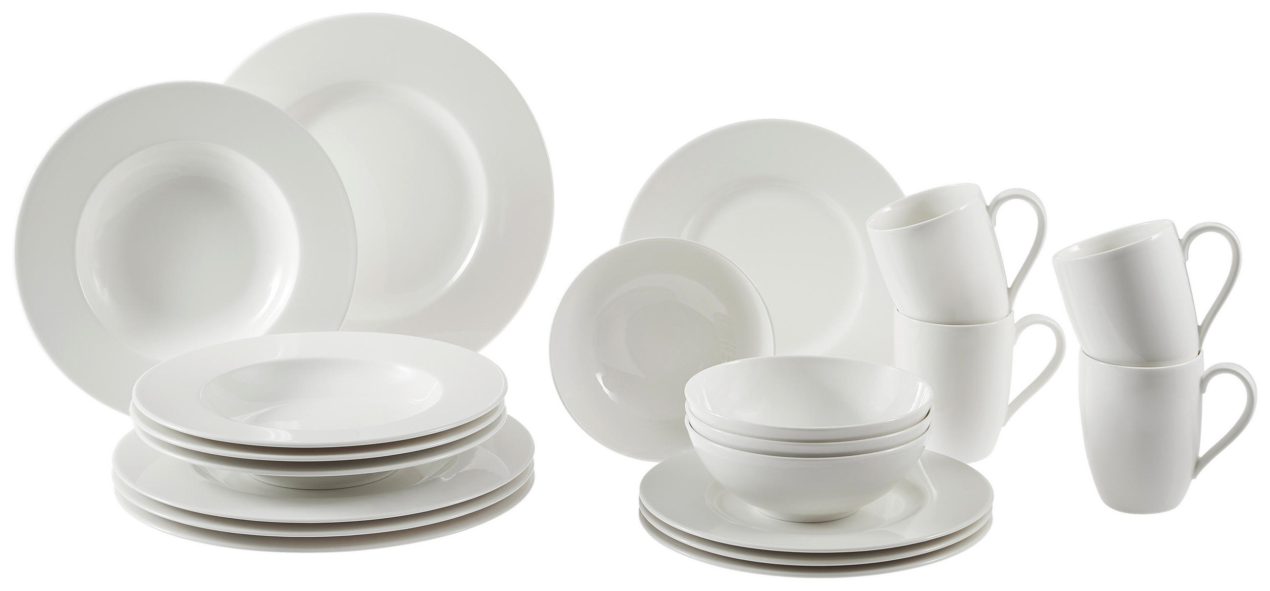 Villeroy & Boch 皿 6枚セット Serviciu de masă pentru 4 persoane, alb
