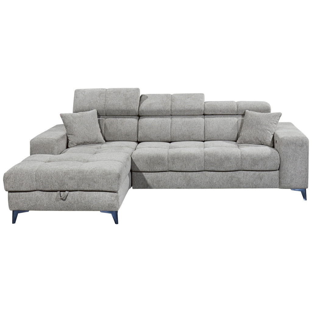 MID.YOU ROHOVÁ SEDAČKA, textil, svetlosivá