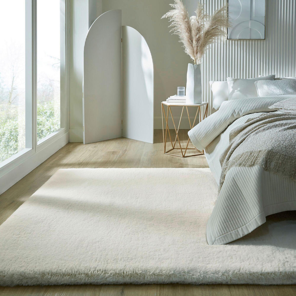 WEBTEPPICH IVY LUXURY FUR Creme  - Creme, KONVENTIONELL, Textil (160/230cm)