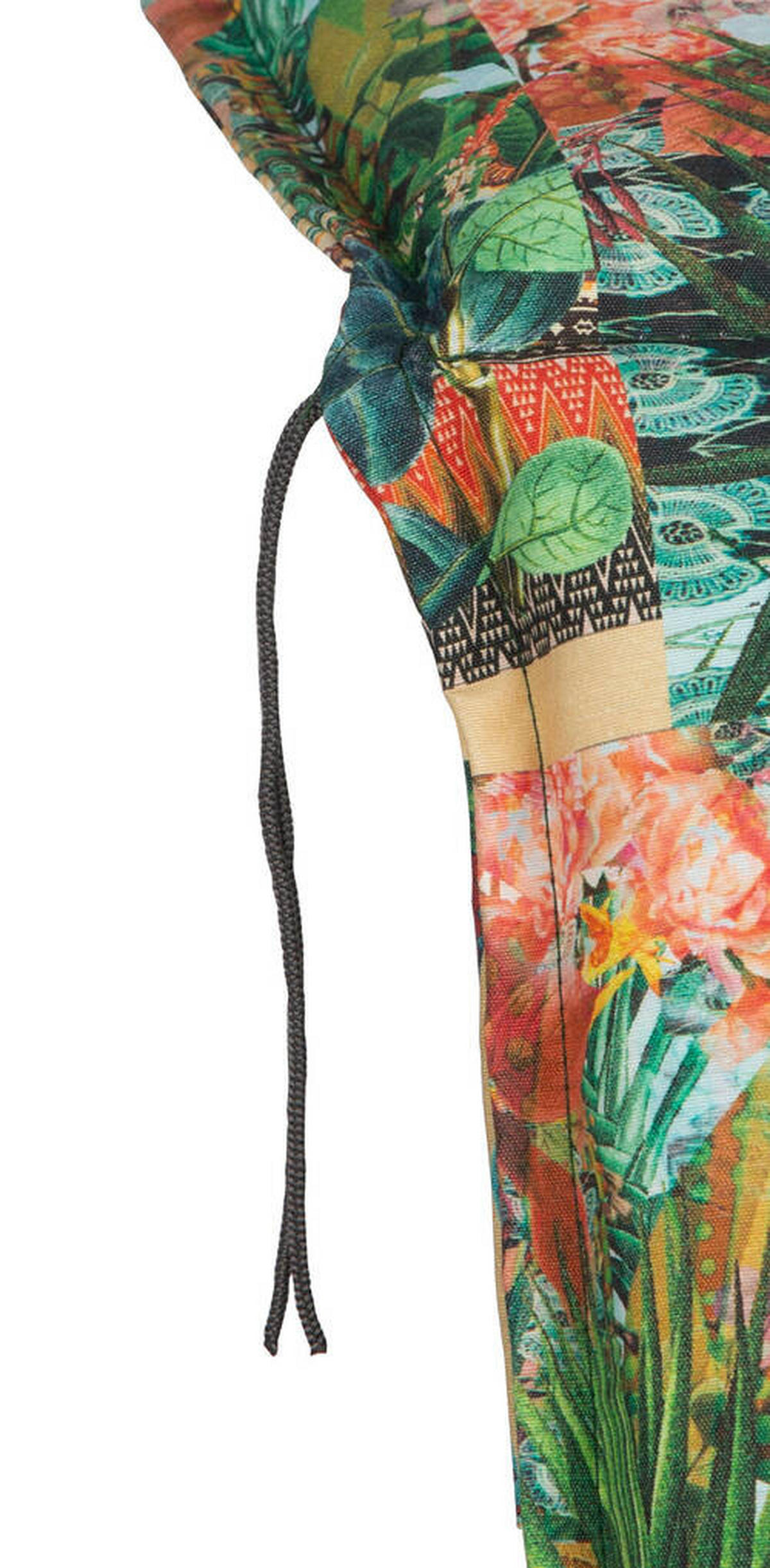 LIEGENAUFLAGE in Grün Blätter  - Grün, Basics, Textil (191/58/8cm) - Gardenson