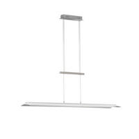 LED-HÄNGELEUCHTE    - Chromfarben/Nickelfarben, Design, Glas/Metall (22/125cm) - Fischer & Honsel