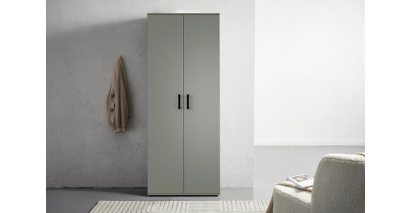 SCHUHSCHRANK 70/178,9/33,4 cm - Schwarz/Grün, KONVENTIONELL, Holzwerkstoff/Kunststoff (70/178,9/33,4cm) - Xora