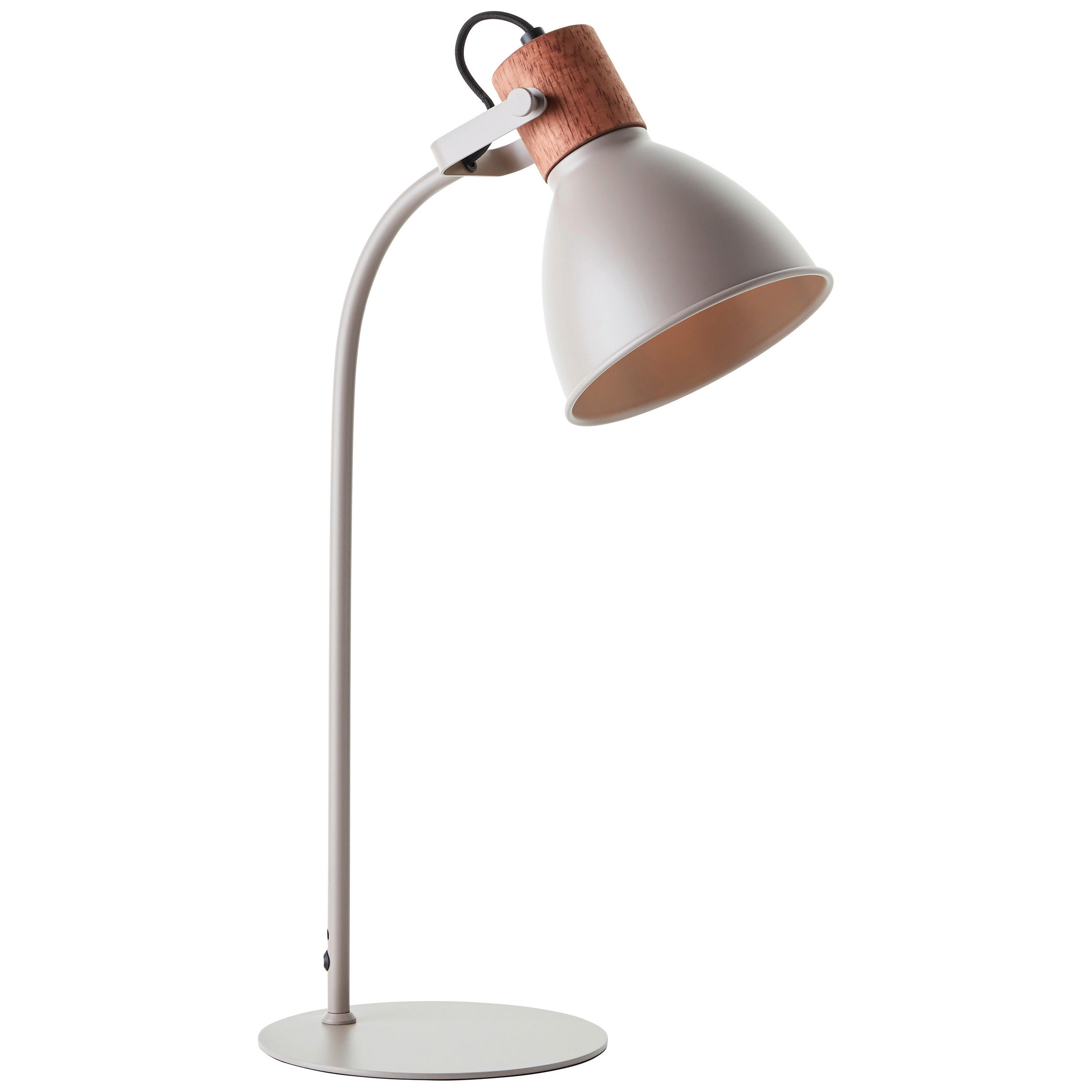 TISCHLEUCHTE Erena 18/52/28,5 cm   - Taupe, Basics, Holz/Metall (18/52/28,5cm) - Brilliant
