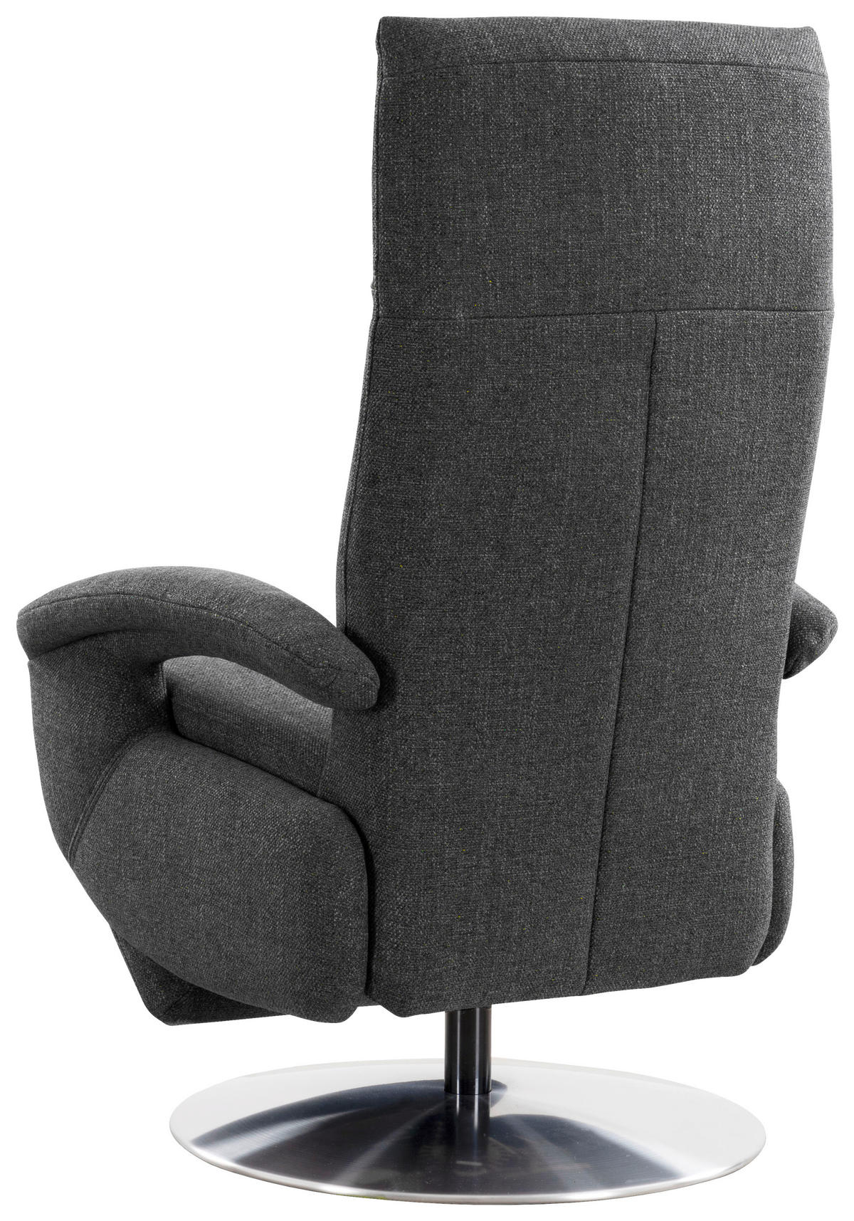 DREHSTUHL  in Flachgewebe Anthrazit  - Chromfarben/Anthrazit, Konventionell, Textil/Metall (74/112/82cm) - Sit & More