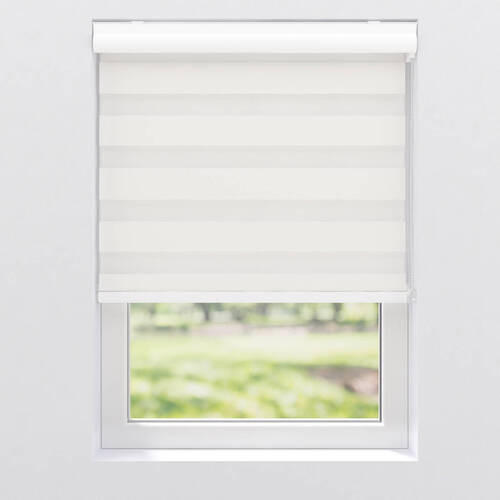 DUOROLLO SCHNEEWEIß 90/240 cm  - Weiß, KONVENTIONELL, Textil (90/240cm)