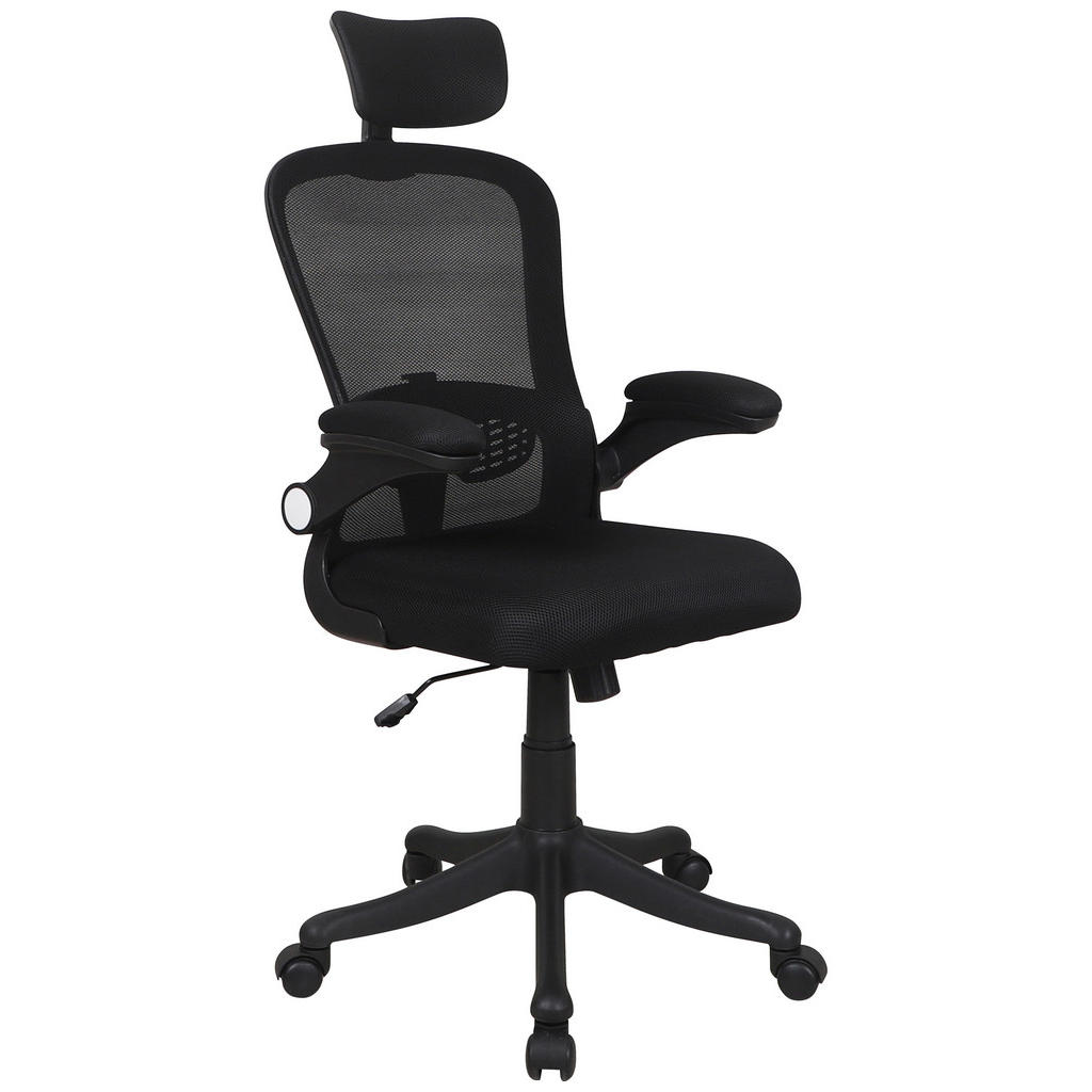 Bürostuhl Cecina Mit Armstützen Netz Schwarz