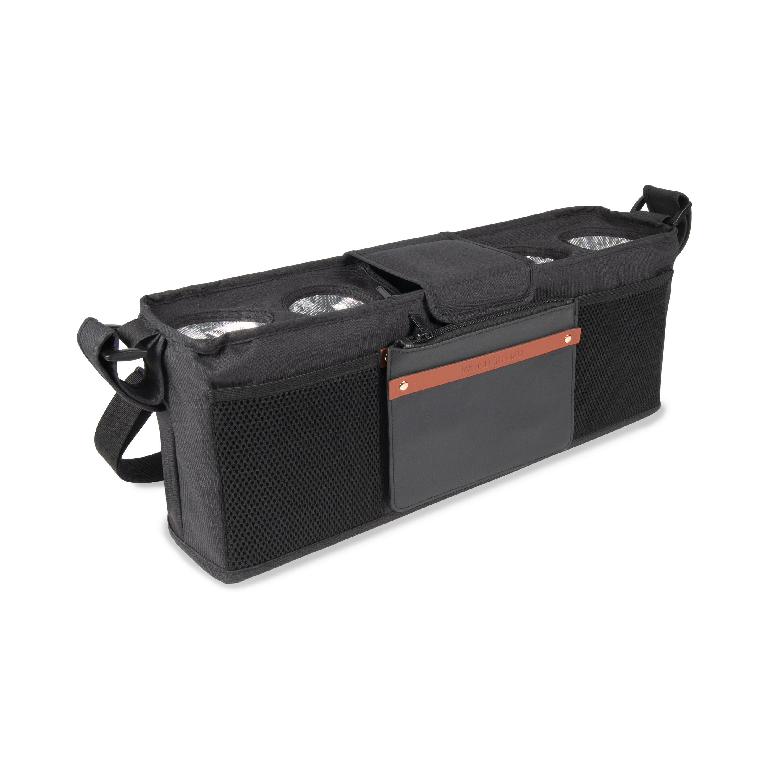 BUGGY-ORGANIZER Parent Console  - Schwarz, Basics, Textil (13.34/59.69/15.88cm) - WONDERFOLD