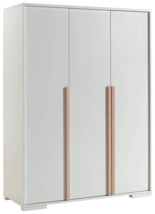 DREHTÜRENSCHRANK  in Weiß  - Buchefarben/Weiß, MODERN, Holz/Holzwerkstoff (145,6/195,2/56cm) - MID.YOU