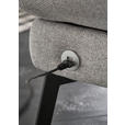 ECKSOFA in Flachgewebe Grün  176-217/259-307 cm  - Schwarz/Grün, Design, Textil/Metall (176-217/259-307cm) - Dieter Knoll