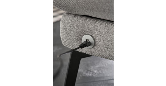 ECKSOFA in Flachgewebe Grün  176-217/259-307 cm  - Schwarz/Grün, Design, Textil/Metall (176-217/259-307cm) - Dieter Knoll