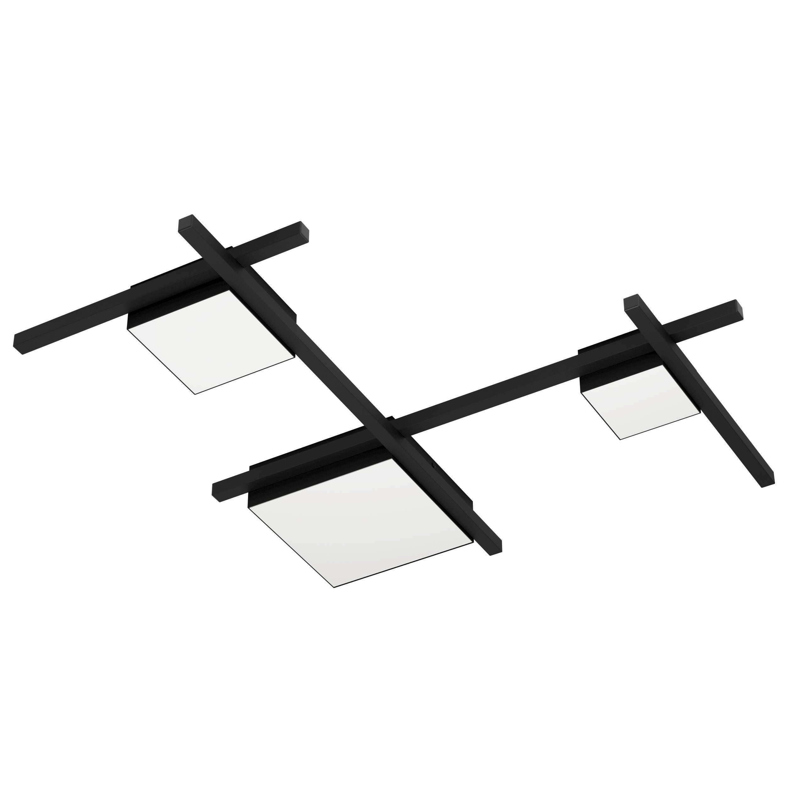 TAKLAMPA 81,5/77,5/7 cm  - vit/svart, Design, metall/plast (81,5/77,5/7cm) - Eglo