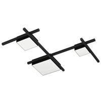 TAKLAMPA 81,5/77,5/7 cm  - vit/svart, Design, metall/plast (81,5/77,5/7cm) - Eglo