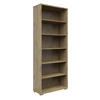 AKTENREGAL 79,7/210,4/39,5 cm  - Eichefarben/Silberfarben, KONVENTIONELL, Holzwerkstoff/Kunststoff (79,7/210,4/39,5cm) - Voleo