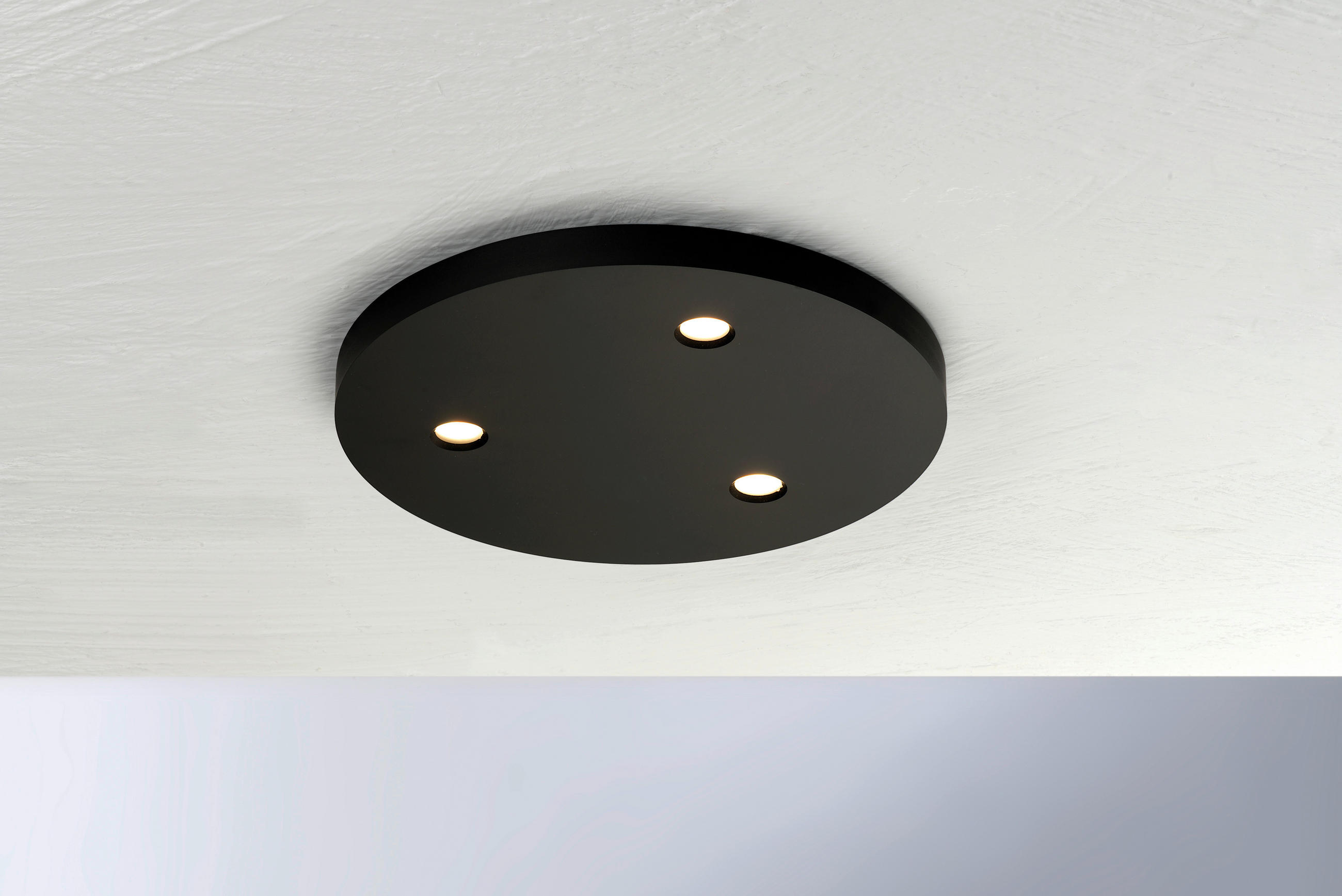 LED-DECKENLEUCHTE 20/1,5 cm   - Schwarz, Design, Metall (20/1,5cm) - BOPP