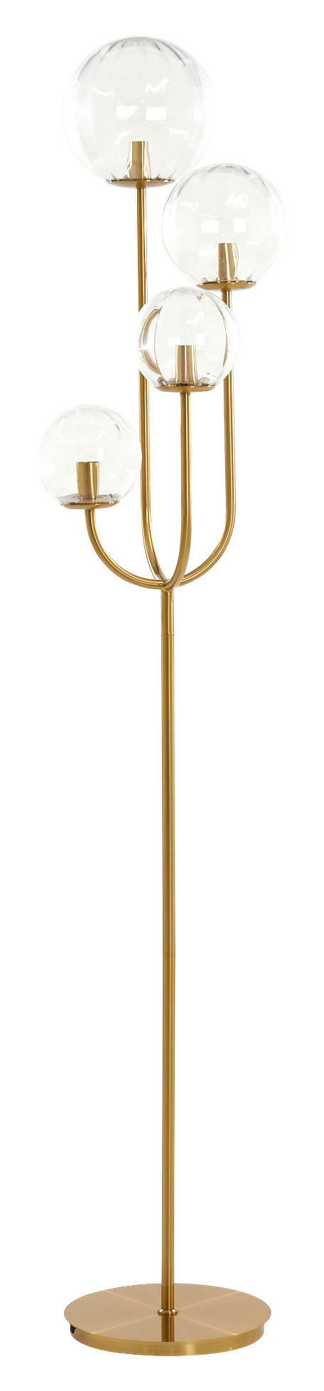 STEHLEUCHTE 42/20/182 cm    - Goldfarben, Design, Metall (42/20/182cm) - Light & Living