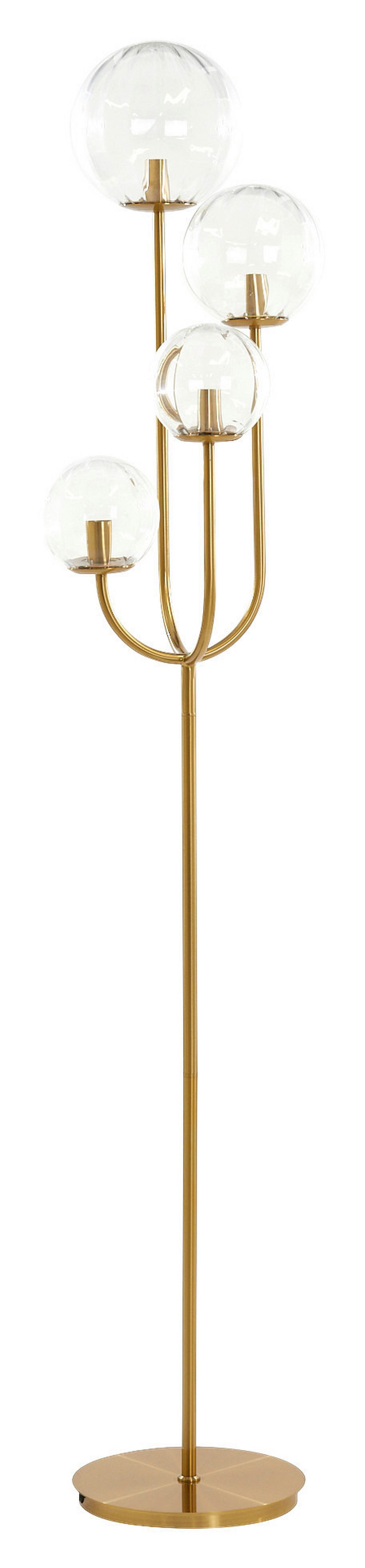 STEHLEUCHTE 42/20/182 cm    - Goldfarben, Design, Metall (42/20/182cm) - Light & Living