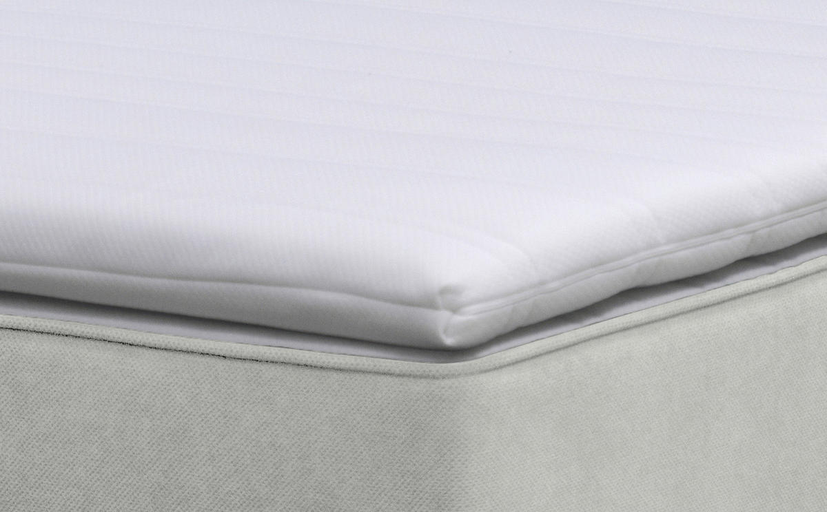BOXBETT 100/200 cm  in Hellgrau  - Hellgrau/Schwarz, Konventionell, Kunststoff/Textil (100/200cm) - Moderano