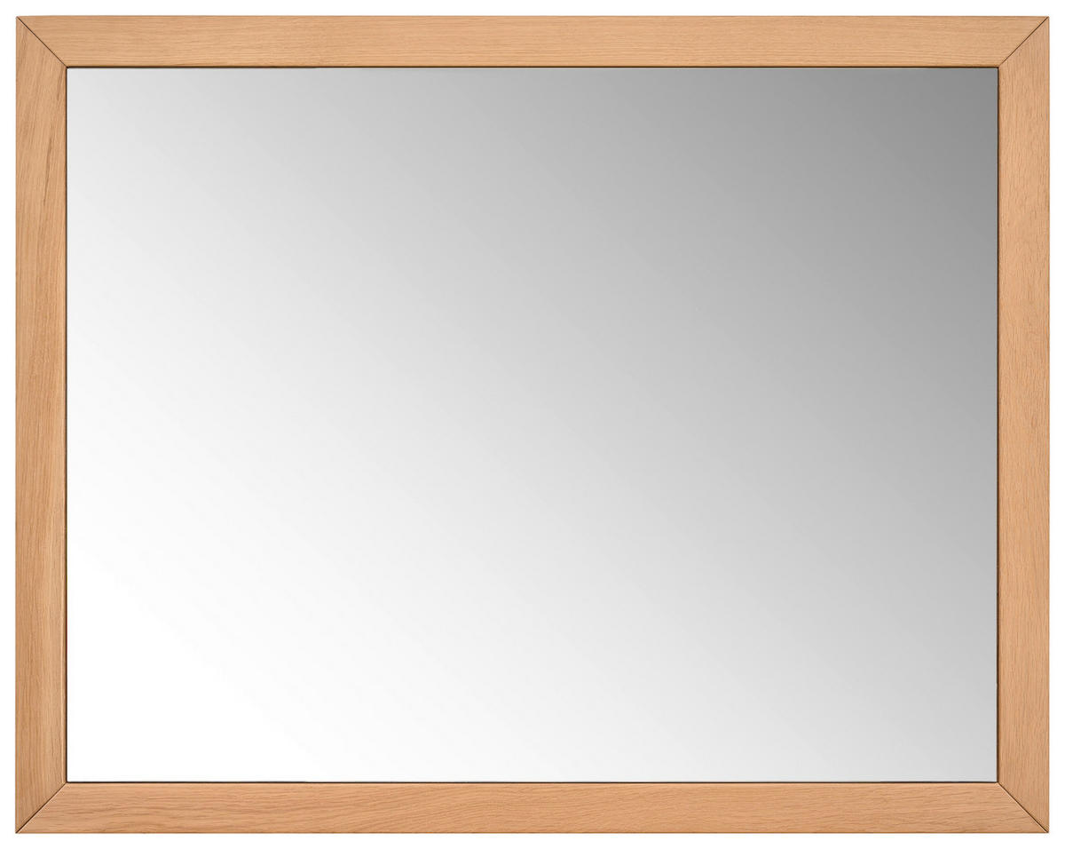 FALI TÜKÖR 99,6/78,5/5 cm    - tölgyfa színű, Konventionell, Üveg/fa (99,6/78,5/5cm) - Linea Natura