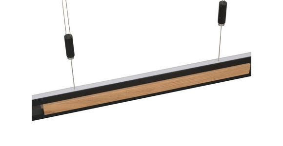 LED-HÄNGELEUCHTE  127,8 cm  - Schwarz, Basics, Holz/Metall (127,8cm) - Dieter Knoll