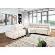 ECKSOFA Beige Flachgewebe  - Beige/Schwarz, MODERN, Kunststoff/Textil (275/235cm) - Landscape