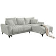 ECKSOFA  in Webstoff Hellgrün  - Schwarz/Hellgrün, MODERN, Kunststoff/Textil (281/189cm) - Carryhome