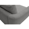 ECKSOFA  in Chenille Grau  307/224 cm  - Schwarz/Grau, KONVENTIONELL, Kunststoff/Textil (307/224cm) - Hom`in