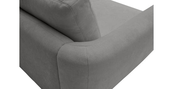 ECKSOFA  in Chenille Grau  307/224 cm  - Schwarz/Grau, KONVENTIONELL, Kunststoff/Textil (307/224cm) - Hom`in