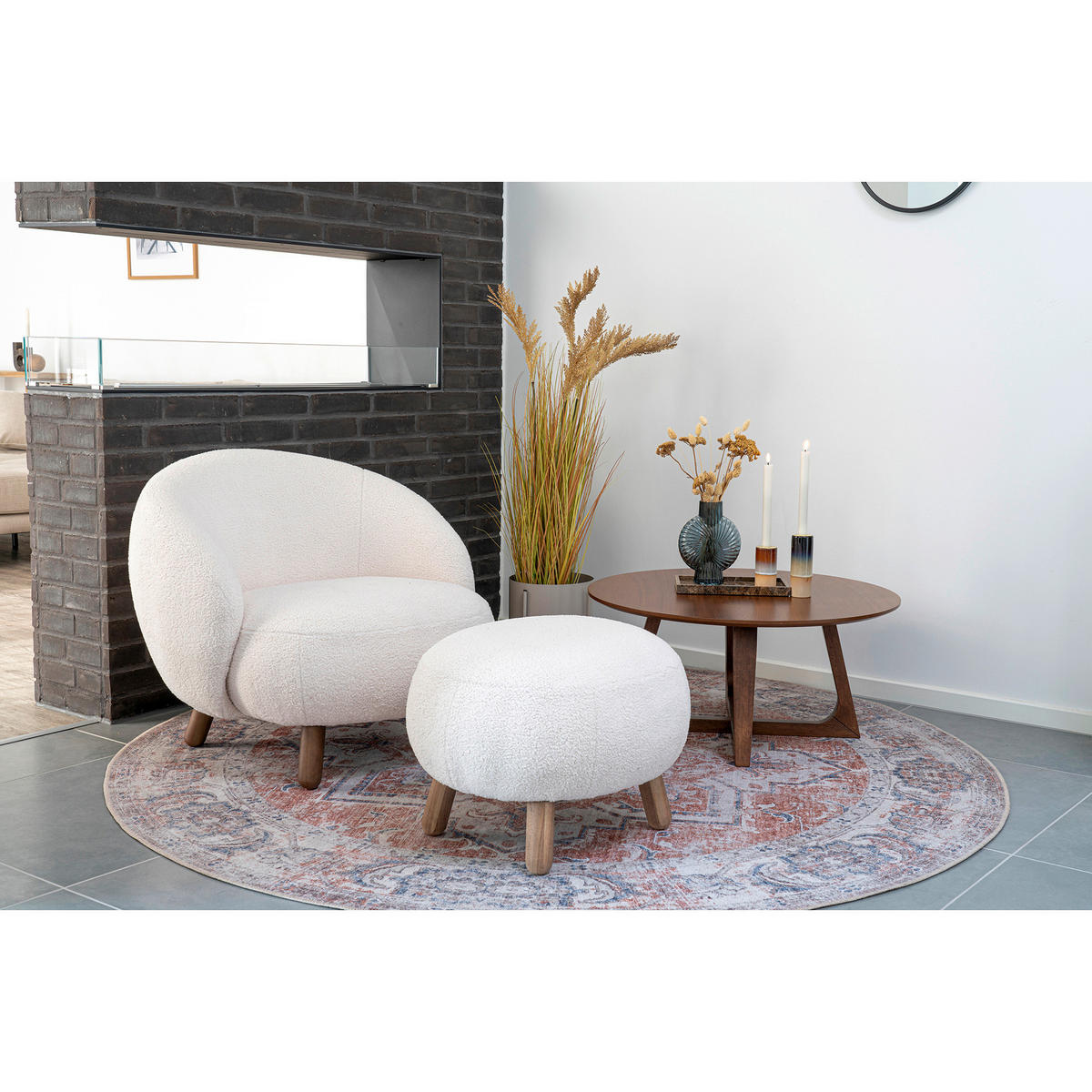 COUCHTISCH HELLERUP 75/75/36 cm rund Walnussfarben  - Walnussfarben, Design, Holzwerkstoff (75/75/36cm) - MID.YOU