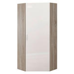 GARDEROBENSCHRANK  in 80/185/80 cm  - Chromfarben/Eichefarben, Design, Holzwerkstoff/Kunststoff (80/185/80cm) - Xora
