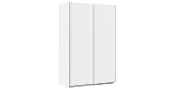 SCHWEBETÜRENSCHRANK  in Weiß  - Alufarben/Weiß, KONVENTIONELL, Holzwerkstoff/Metall (181/210/62cm) - Xora
