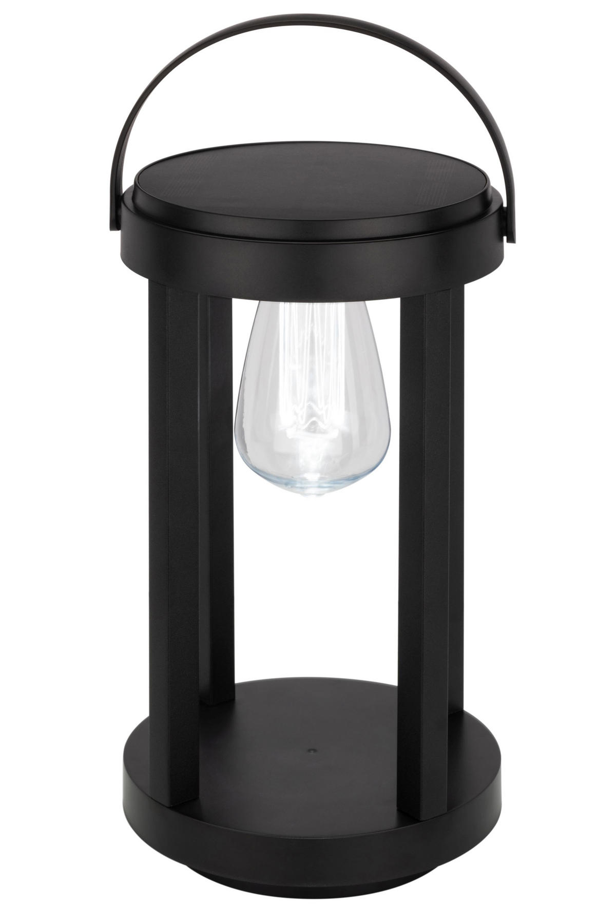 SOLÁRNÍ SVÍTIDLO, 16/15/35,6 cm - černá/průhledné, Basics, kov/plast (16/15/35,6cm) - Ambia Garden