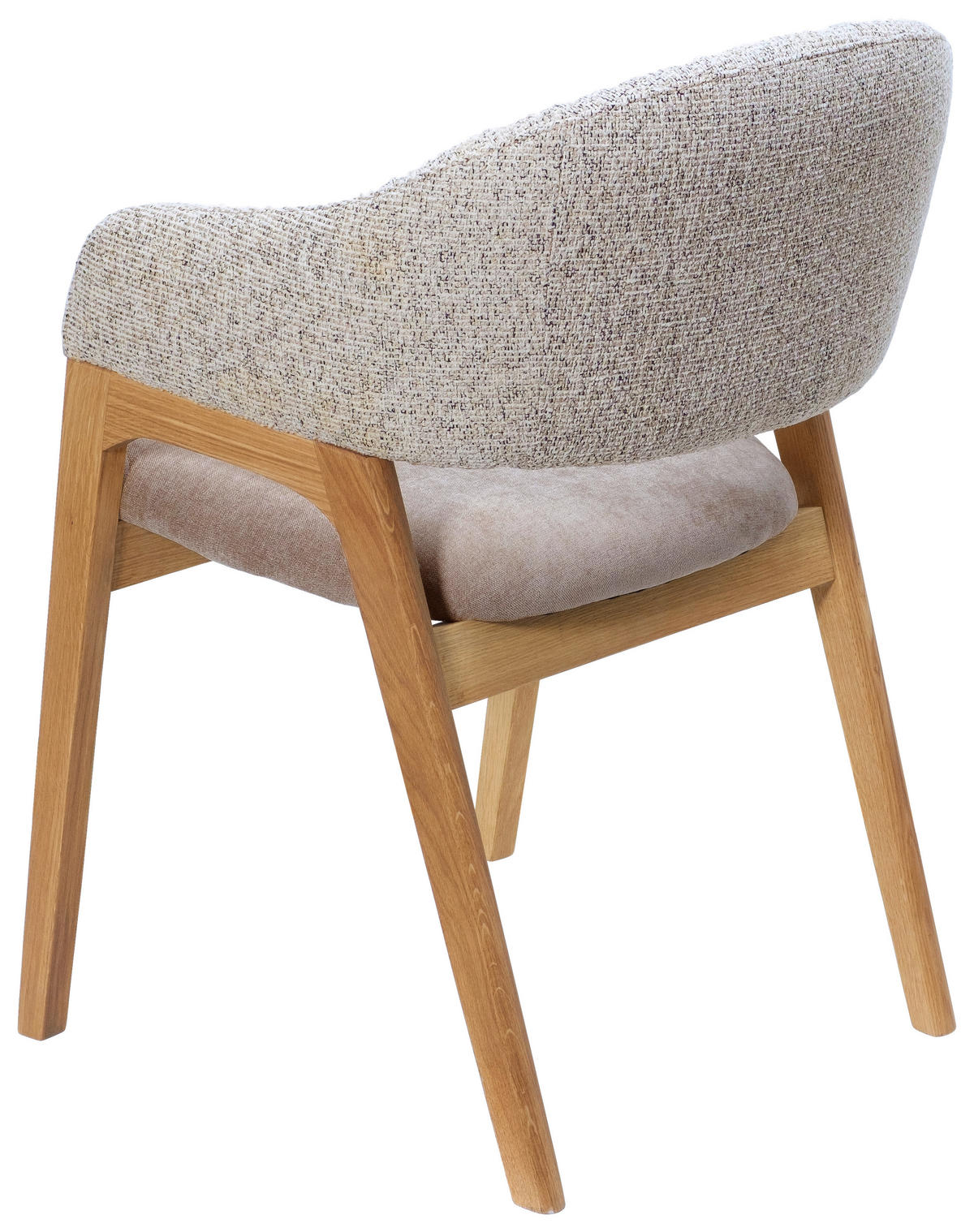 ARMLEHNSTUHL in Holz, Textil Taupe  - Taupe/Eichefarben, KONVENTIONELL, Holz/Textil (56,5/82,5/59,5cm) - Linea Natura