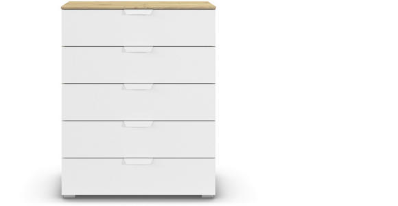 KOMMODE  in 80/100/43 cm  - Weiß/Eiche Artisan, Design, Holzwerkstoff/Metall (80/100/43cm) - Carryhome