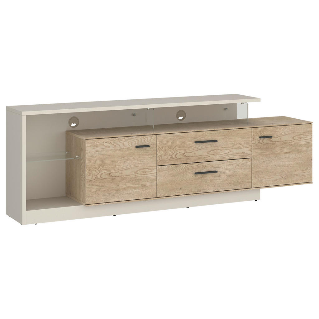 Tv-element, B: 191,5 Cm Eichefarben/kaschmir