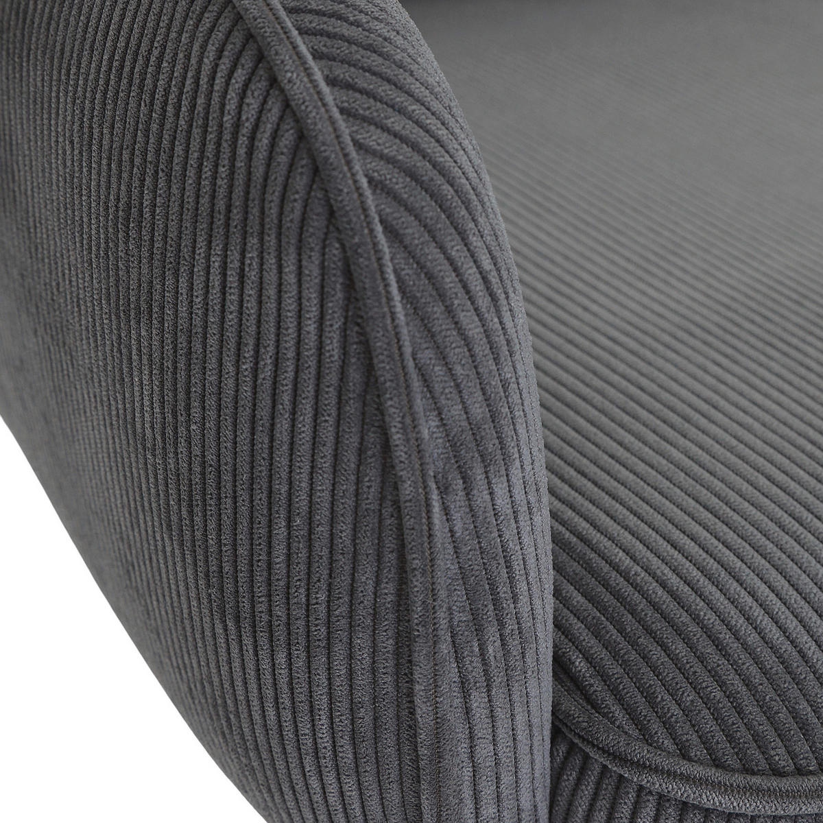 ARMLEHNSTUHL  Stoffauswahl, Sitzfläche 360° drehbar, automatische Rückholfunktion Cord  - Eichefarben/Anthrazit, Design, Holz/Textil (60/95/62cm) - Novel