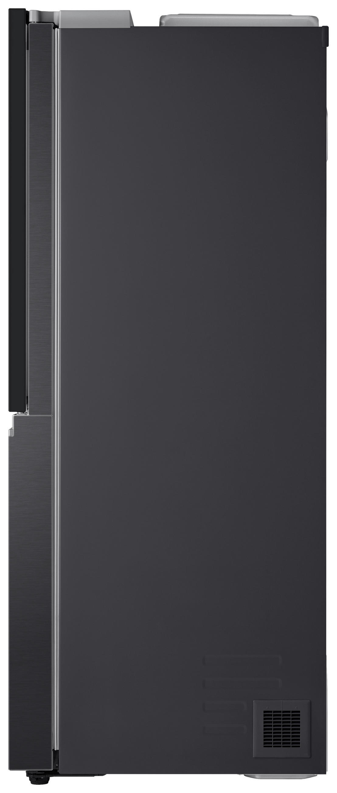 SIDE-BY-SIDE 91,3/179/73,5 cm GSXV91MCLE  - Anthrazit/Schwarz, Trend, Glas/Kunststoff (91,3/179/73,5cm) - LG