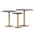 BEISTELLTISCHSET in Holz 40/56/71/52/57/63 cm - Dunkelbraun/Goldfarben, MODERN, Holz/Metall (40/56/71/52/57/63cm) - Novel BEISTELLTISCHSET in Holz 40/56/71/52/57/63 cm - Dunkelbraun/Goldfarben, MODERN, Holz/Metall (40/56/71/52/57/63cm) - Novel