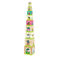 STAPELWÜRFEL - Multicolor, Basics, Karton/Naturmaterialien (14,4/14,4/14,1cm) - Haba
