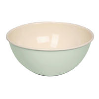 SALATSCHÜSSEL   - Pastellgrün, Basics, Metall (23,6/23,6/10,5cm) - Riess