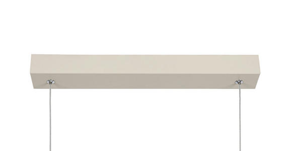 LED-HÄNGELEUCHTE Brownsville 100/22/120 cm  - Sandfarben, Design, Kunststoff/Metall (100/22/120cm) - Novel
