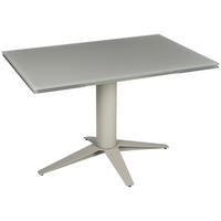 ESSTISCH in Metall, Glas 120-180/80/76 cm  - Taupe, Design, Glas/Metall (120-180/80/76cm) - Stylife