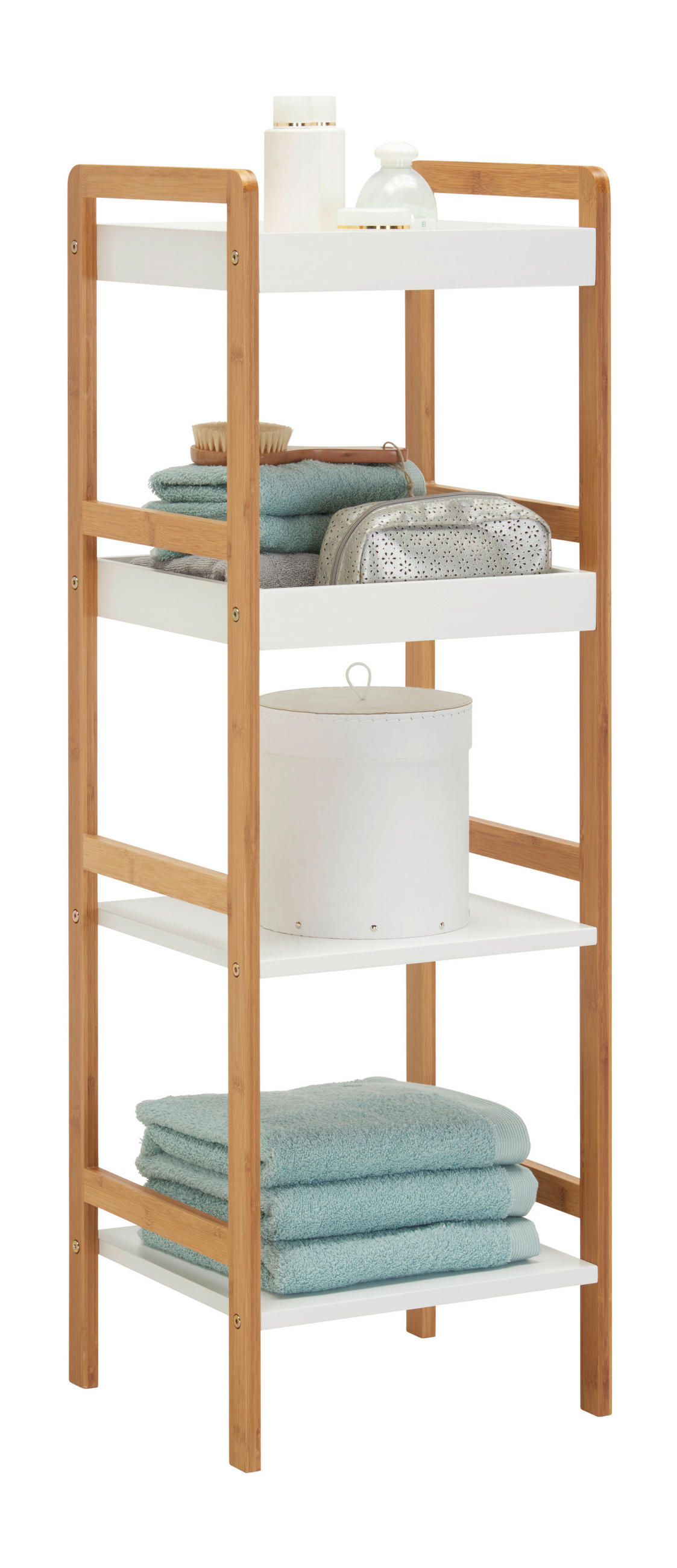 REGAL KUPAONSKI  prirodne boje, bijela  drvo, drvni materijal  - bijela/prirodne boje, Konvencionalno, drvni materijal/drvo (36/110/33cm) - Xora