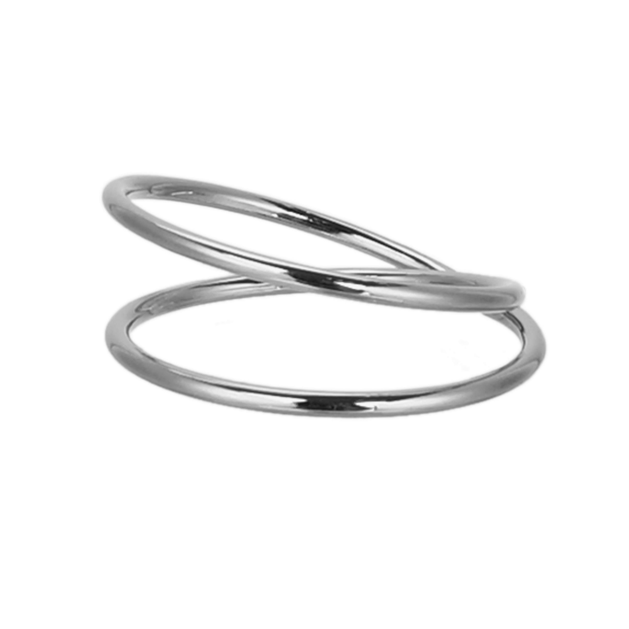 KRÚŽOK NA OBRÚSKY - strieborná, Basics, kov (5/2cm) - Ambia Home