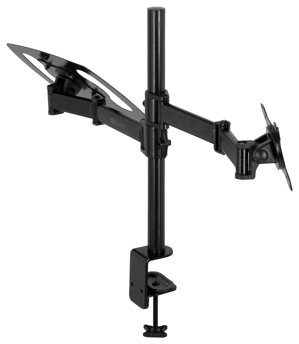 MONITOR-HALTERUNG Metall Schwarz  - Schwarz, Basics, Metall (88/60/8cm) - MID.YOU